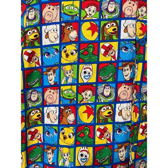 Disney Parks Toy Story 4 Men's Button Down Camp Hawaiian Shirt Large - Picture 9 of 9